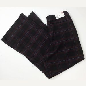 Uniqlo Women’s Wide Leg Plaid Pants XL